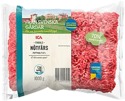 Nötfärs Färsk 12% 1kg ICA