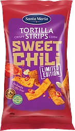 Tortilla Strips Sweet Chili 185g Santa Maria