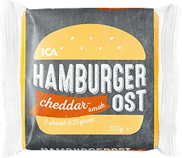 Hamburgerost cheddarsmak 200g ICA