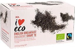 Te English Breakfast Ekologisk 20-p ICA i love eco