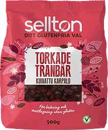 Tranbär Torkade 500g Sellton