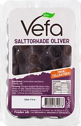 Svarta Salttorkade Oliver Med kärna