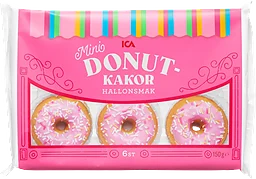 Donutkakor hallon 150g ICA