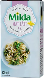 Matlagningsgrädde Mat 4% 500ml Milda