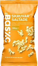 Snacks Skruvar salta 100g ICA Basic