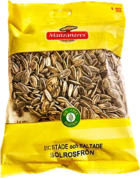 Solrosfrön Rostade Och Saltade 250g Manzanares
