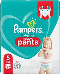 Byxblöjor Baby-Dry Strl 5 12-17kg 37-p ValuePack Pampers