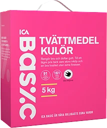 Tvättmedel Kulör 5kg Miljömärkt ICA Basic