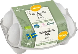 Ägg Frigående M/L Ekologiska 6-p KRAV Svenska Lantägg