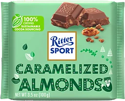 Chokladkaka Caramelized almonds 100g Ritter