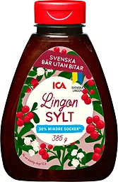 Lingonsylt mindre socker 385g ICA