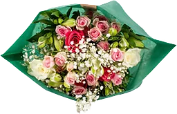 Bukett Rosor lyxig mix 50cm ICA