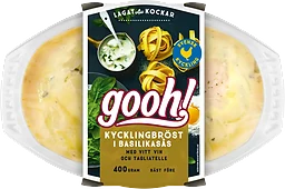 Färdigmat Kycklingbröst i basilikasås med Pasta 400g Gooh