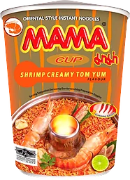 Snabbnudlar Räkor Creamy Tom Yum Kopp 70g MAMA