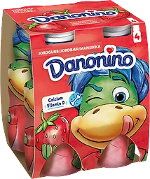 Drickyoghurt Jordgubb 400g 4-p Danonino