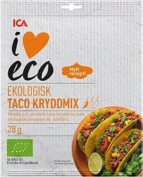 Taco Kryddmix Ekologisk 28g ICA I love eco