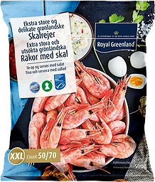 Räkor med skal 50/70 Fryst 500g Royal Greenland