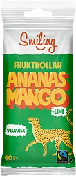 Fruktbollar Mango Ananas Lime 40g Smiling