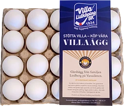 Ägg 20-pack M/L Frigående Villaägg 20st Ulfstorps Gårdsägg