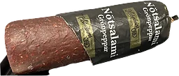 Nötsalami med grönpeppar ca 10g
