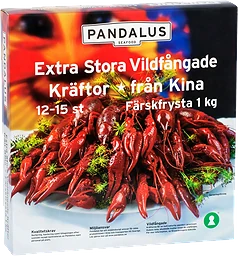 Kräftor Kina 1kg Pandalus