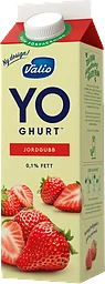 Yoghurt Jordgubb 0,1% 1000g Valio