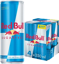 Energidryck Sockerfri 25cl 4-p Red Bull