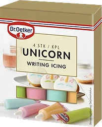 Unicorn Writing Icing