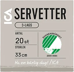 Servett 33cm Aqius 20-p ICA