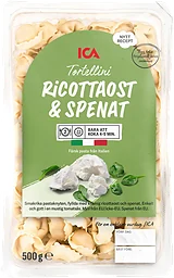 Pasta Tortellini Ricottaost och Spenat Färsk 500g ICA