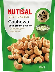 Cashewnötter Sourcream & Onion 140g Nutisal