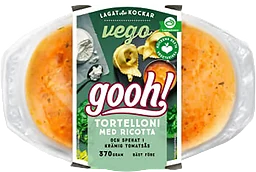 Tortelloni med ricotta och spenat Vego 370g Gooh
