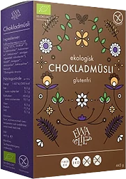 Müsli Choklad Glutenfri Ekologisk 445g Ewalie