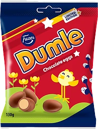 Påskägg Dumle Mjölkchoklad med dumlekola 130g Fazer