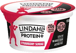 Kvarg Strawberry Sundae Laktosfri 158g Lindahls