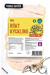 Kyckling Rökt Tunna Skivor 200g ICA