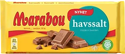 Mjölkchoklad med havssalt 185g Marabou