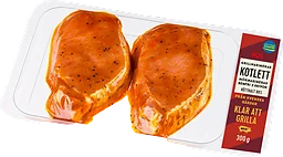 Kotlett Färsk BBQ Skivad Benfri 300g ICA