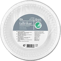 Djup tallrik 19cm 20-p ICA