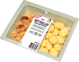 Färdigmat Köttbullar med Gräddsås och Potatis 400g ICA