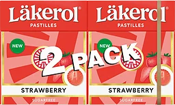 Pastill Classic Strawberry 50g 2-p Läkerol