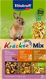 Kräcker Kanin Trio-Mix Skog & Fläder 3-p Vitakraft