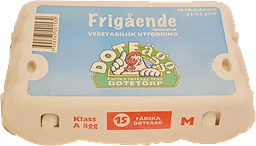 Ägg 15-pack Medelstora 795g Doteägg