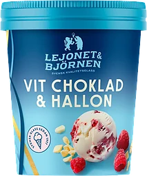 Vit choklad & hallon Lejonet & Björnen