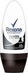 Antiperspirant Roll-on Invisible On Black & White 50ml Rexona