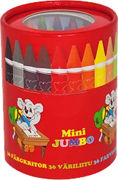 Färgkritor Mini Jumbo i Burk