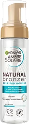 Solkräm Natural Bronzer Self Tan Mousse 200ml Ambre Solaire