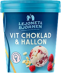 Vit Choklad Hallon Glass