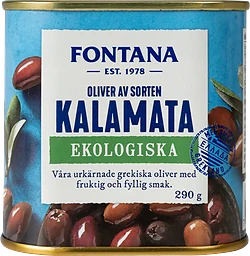 Kalamata utan kärnor Ekologisk 290g Fontana