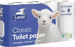 Toalettpapper Classic 8-pack Lambi